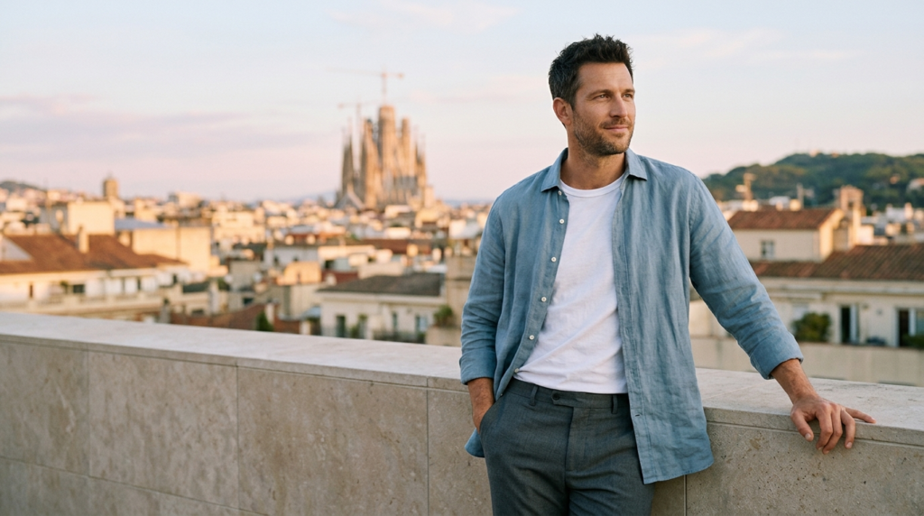 Hombre seguro en Barcelona - ginecomastia masculina en Nexo Clinics