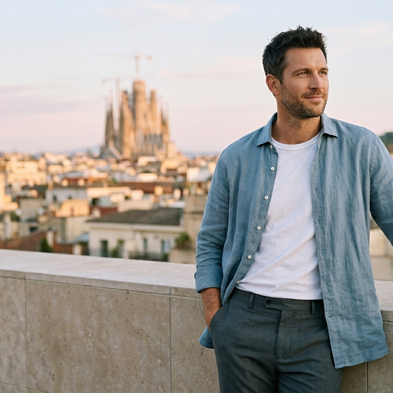 Hombre seguro en Barcelona - ginecomastia masculina en Nexo Clinics